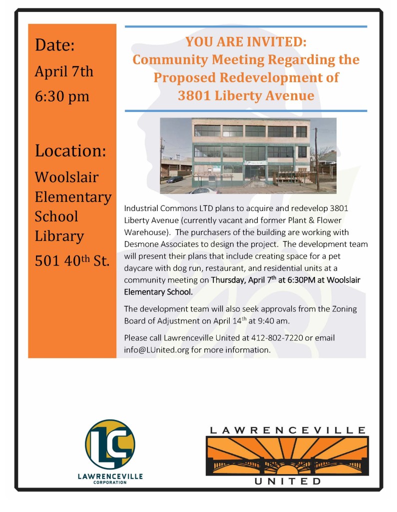 3801 Lib Ave Meeting flyer