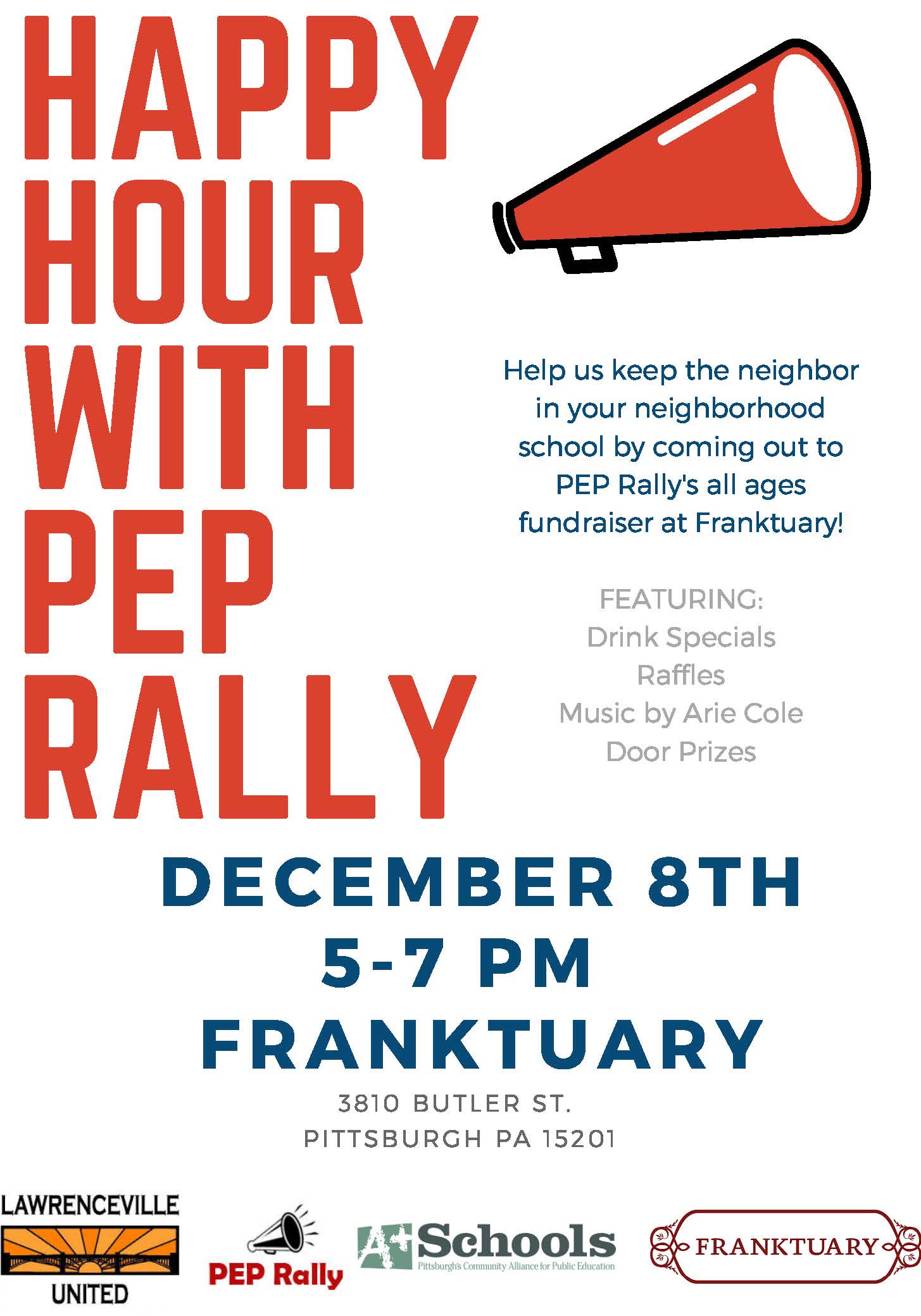 Join us for a PEP Rally Happy Hour!
