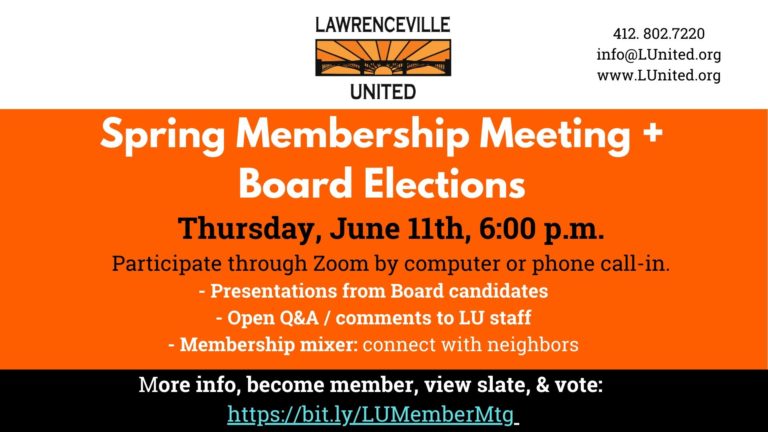 2020 Board Elections + Spring Membership Meeting